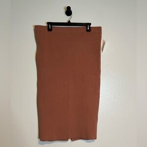 Good American NWT Stretch Skirt Size 5/6 Bandage Midi Pencil